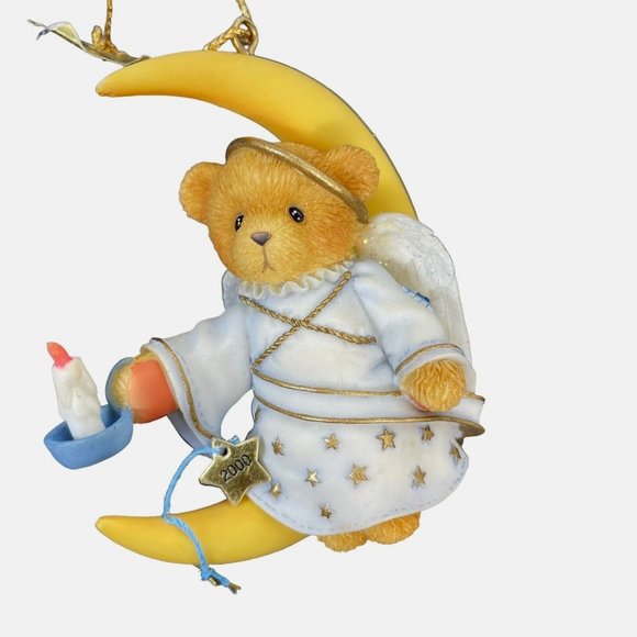 ANGEL SITTING ON MOON 2000 Cherished Teddies Hanging Ornament #706663 - Picture 8 of 14